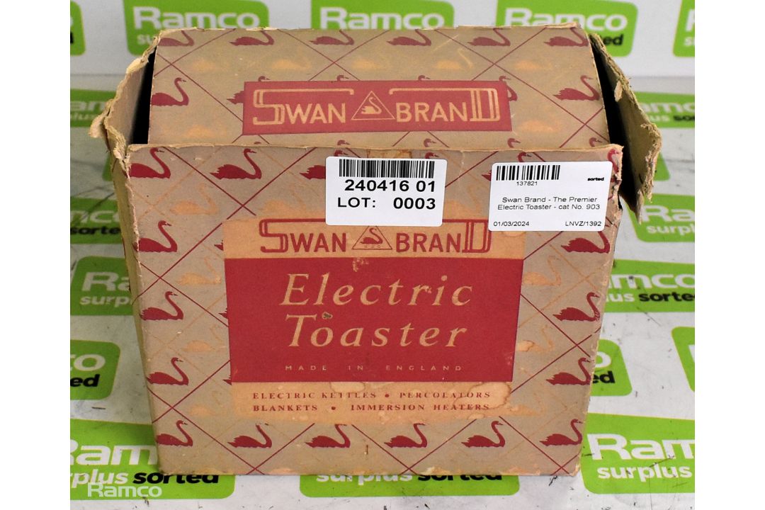 Swan Brand - The Premier Electric Toaster - cat No. 903 - Image 7 of 11