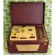 Collaro Tape Transcriptor in burgundy case with a hinged lid and carry handle - Image 1 of 12