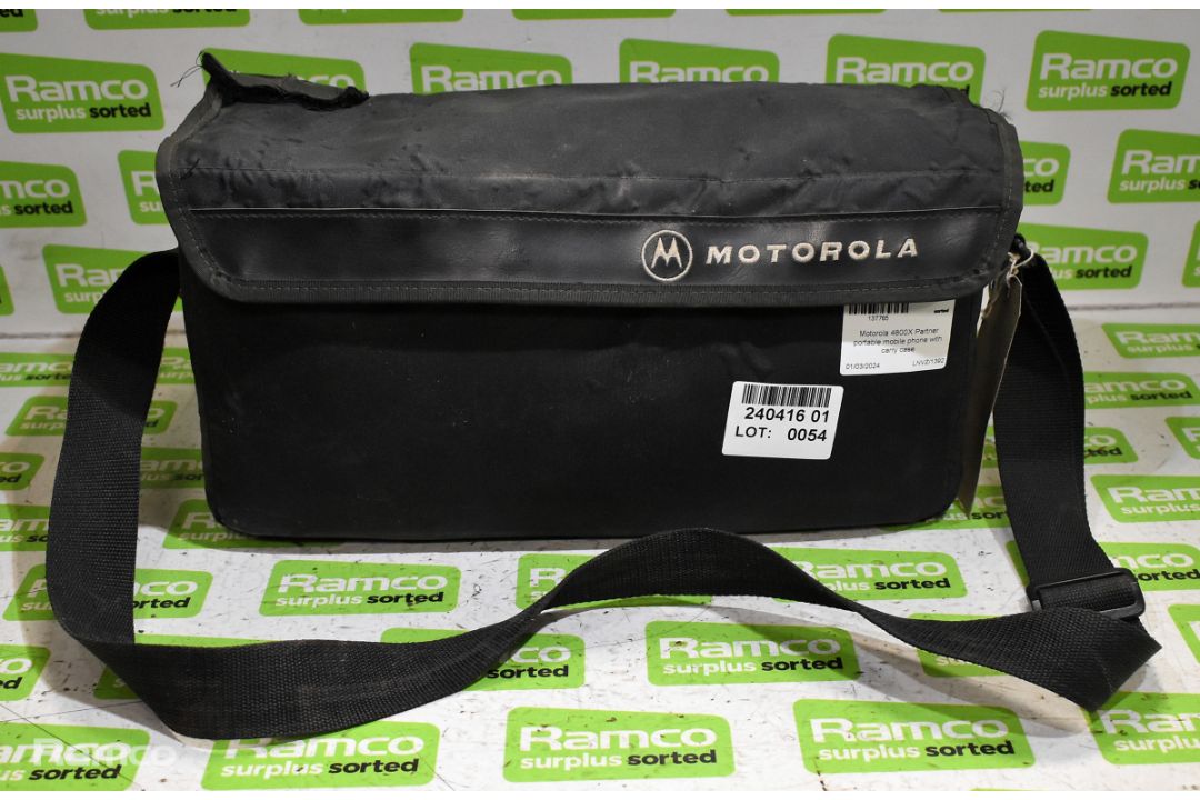 Motorola 4800X Partner portable mobile phone with carry case - Image 6 of 6