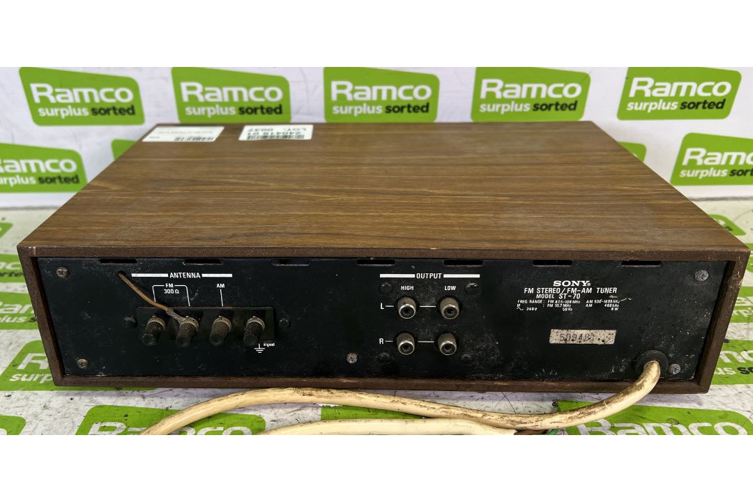 Sony ST-70 FM/AM tuner - Image 3 of 3