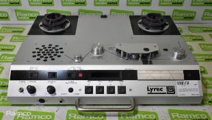 Lyrec FRED portable 1/4 inch audio tape recorder with case