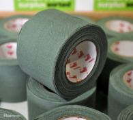 2x boxes of Scapa 3302 green adhesive cloth tape - 50mm x 10m - 96 rolls per box
