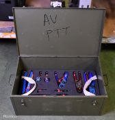 Crimping tool kit with gauges - L 650 x W 400 x H 260mm