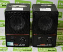 2x Canford Audio Fostex 6301B3X personal monitor speakers - Black