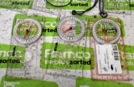 7x Silva 4/54 magnetic compasses, 6x Silva Expedition 4 compasses