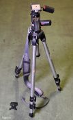 Manfrotto 055C professional extendable camera tripod with 141RC head