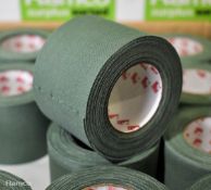 2x boxes of Scapa 3302 green adhesive cloth tape - 50mm x 10m - 96 rolls per box