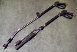2x Double/twin pressure washer lances