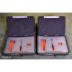 2x Transport and storage cases with divider panel - L 460 x W 370 x H 190mm - Image 1 of 6