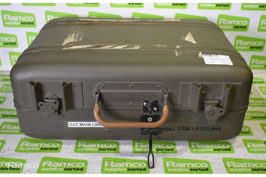 2x Transport and storage cases with divider panel - L 460 x W 370 x H 190mm - Image 5 of 6