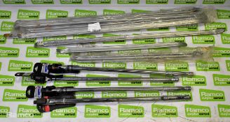 4x 3/4in square drive flexible handles, 7x 36in and 3x 24in tyre levers