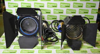 ARRI 650 Plus fresnel spotlight, Desisti Magis Mod 300 fresnel spotlight