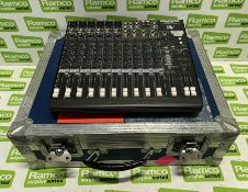 Mackie 1402-VLZ Pro mixer in flight case - case dimensions: L 530 x W 460 x H 170mm