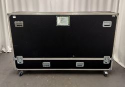 86 inch display flight case - case dimensions: L 2060 x W 440 x H 1350mm