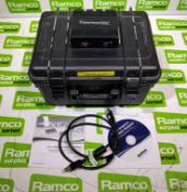 Matrox Triplehead2go displayport splitter in small foam padded case
