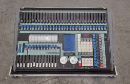 Avolites Pearl Tiger lighting console with flight case