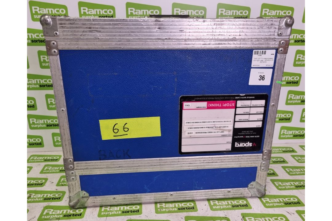 DMT LS-170 video processor with flight case - SPARES OR REPAIRS - Image 8 of 8