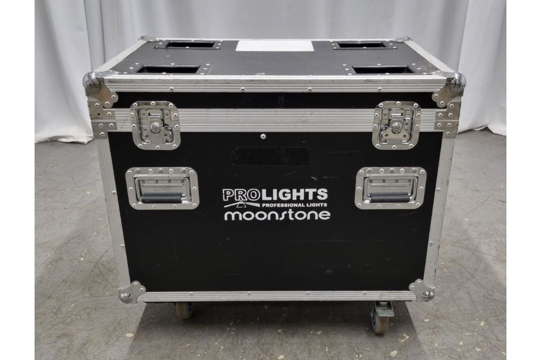 2x Prolights Moonstone LED spot moving head lights with flight case - Image 13 of 13