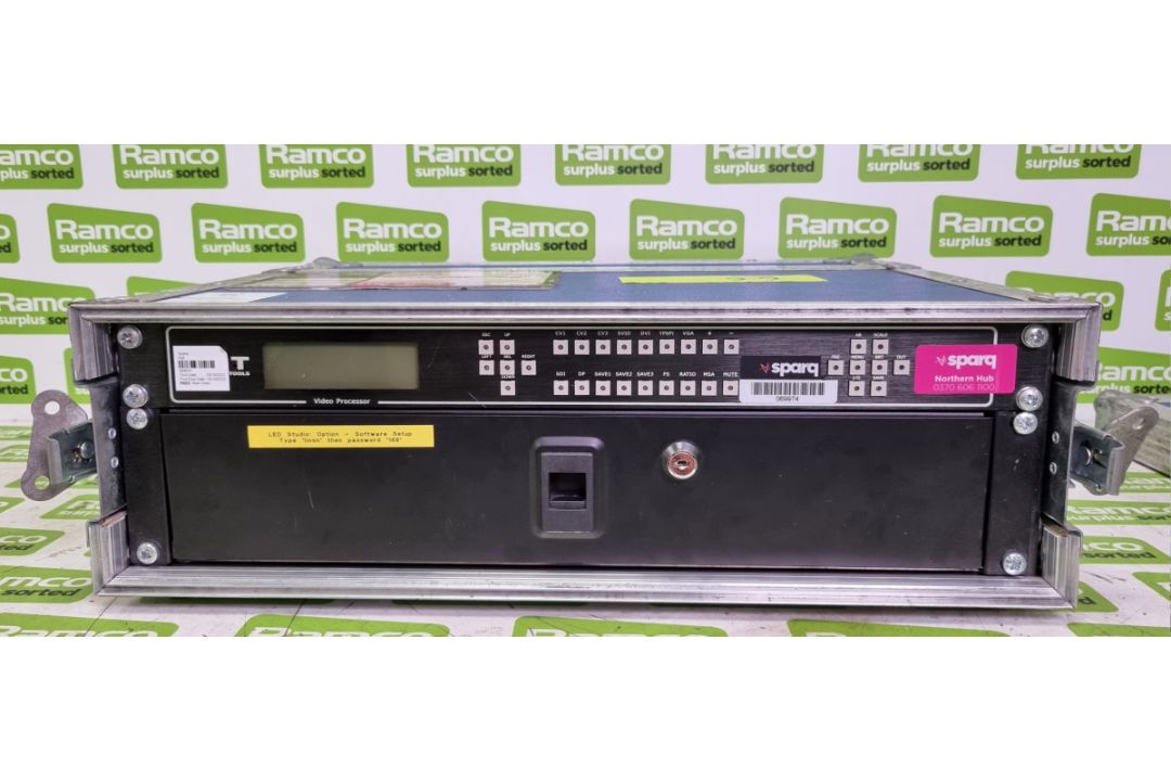 DMT LS-170 video processor with flight case - SPARES OR REPAIRS - Image 1 of 8