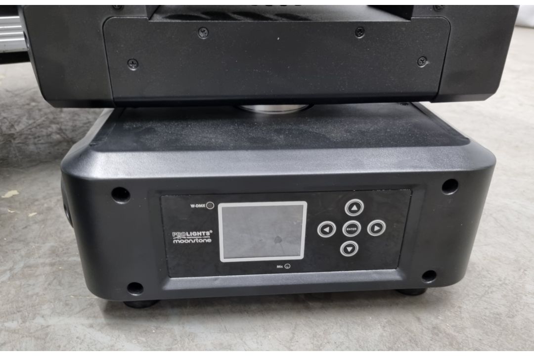 2x Prolights Moonstone LED spot moving head lights with flight case - Image 5 of 13