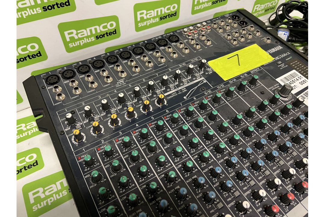 Yamaha MG166cx 16 channel mixing console - Image 3 of 7