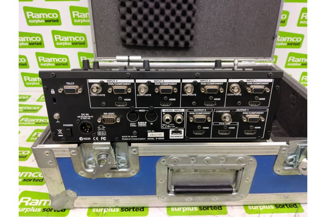 Roland V-40HD multi-format video switcher with flight case - Image 3 of 4