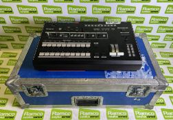 Roland V800HD vision mixer in flight case - case dimensions: L 690 x W 370 x H 230mm - FAULTY OUTPUT