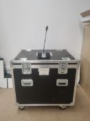 19 x ADN D1 sennheiser delegate microphones in flight case,STOCK IMAGE as spares and repairs