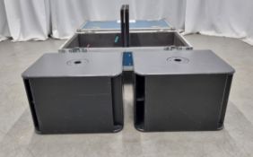 2x Nexo LS400 subwoofers with flight case