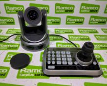 Avionic CM60 PTZ camera with CMCon-100 PTZ controller in case