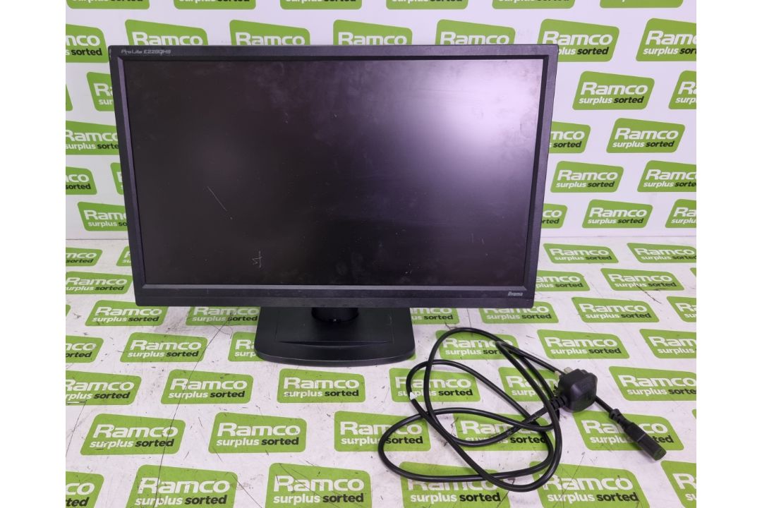 Iiyama ProLite E2280HS-B1 22 inch LED monitor with flight case - FAULTY (LINE ON SCREEN) - Image 1 of 7