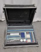 Avolites Pearl Tiger lighting console with flight case