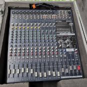 Yamaha EMX5016CF powered mixer with flight case