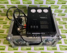 Zero 88 Alphapack 3 dimmer in flight case - case dimensions: L 490 x W 330 x H 230mm - DMX ISSUES