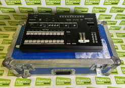 Roland V800HD vision mixer in flight case - case dimensions: L 690 x W 370 x H 230mm - FAULTY OUTPUT