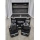2x Prolights Moonstone LED spot moving head lights with flight case - Image 1 of 13