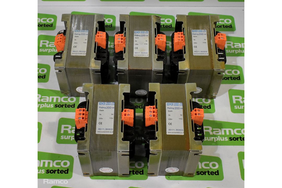5x Somer LTD 2000 200 VA BS171 BS3535 transformers - Image 1 of 7