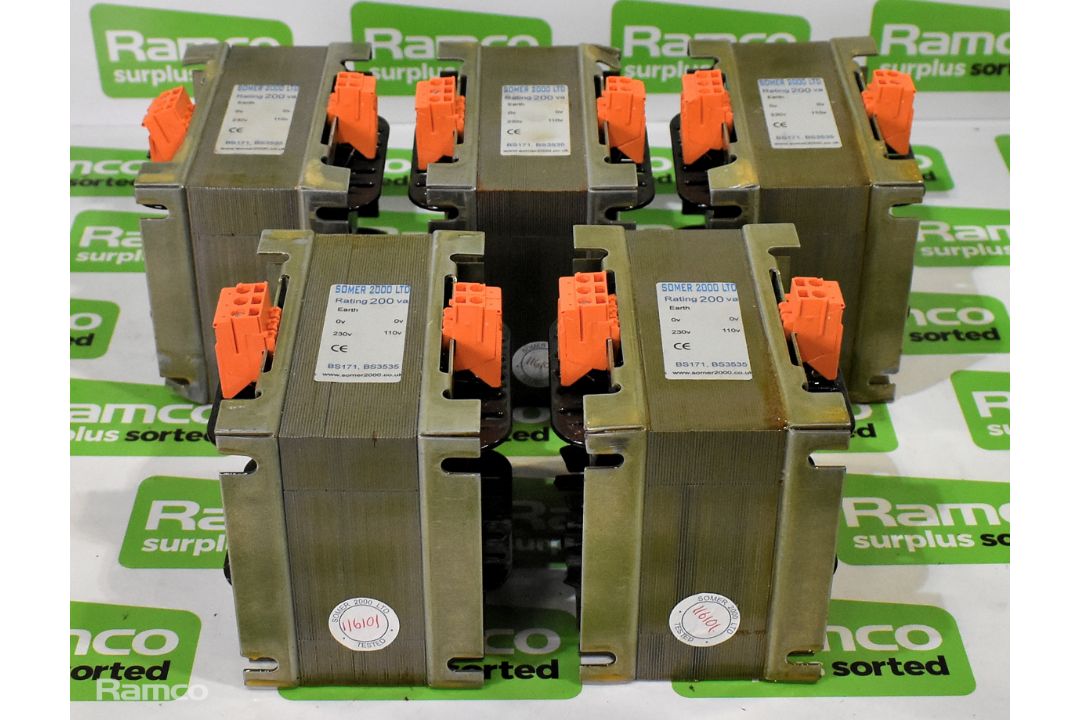 5x Somer LTD 2000 200 VA BS171 BS3535 transformers - Image 2 of 7