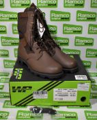 Wellco Peruana Jungle combat boots - Brown - Size 9L - New