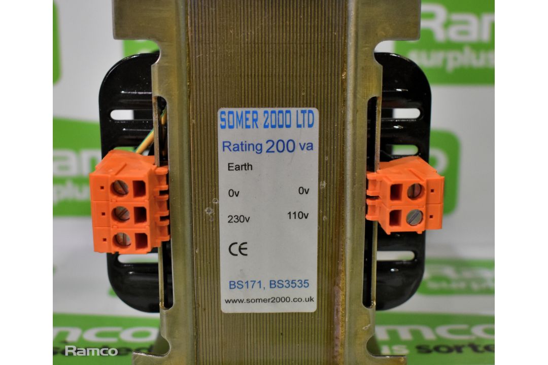 5x Somer LTD 2000 200 VA BS171 BS3535 transformers - Image 7 of 7