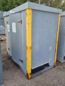 Double door GRP supply unit cupboard - circuit breaker unit inside (SPARES OR REPAIRS)