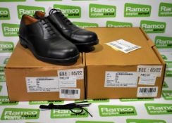 2x Pairs of British Forces service shoe with steel toe cap - Size 8M - New