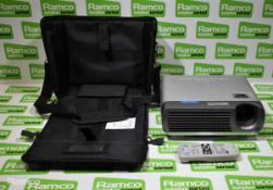 Mitsubishi XD110U projector with remote, power cable & carry case