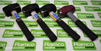 4x 4lb club hammers