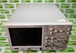 Keysight DCA-X 86100D wide bandwidth oscilloscope with Agilent 86108B precision waveform analyzer