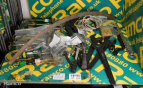 Hand tools - chain pipe wrench, spanners, socket wrench, adjustable wrench & mixed specialist tools