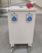 Carroll & Meynell 16kVA 3 phase transformer - 420mm W x 620mm D x 600mm H