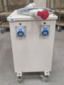 Carroll & Meynell 16kVA 3 phase transformer - 420mm W x 620mm D x 600mm H