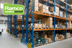 Online auction of Industrial warehouse racking components including uprights, cross beams, shelf panels and more