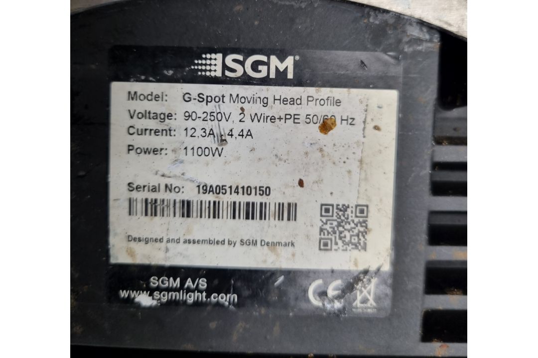 15x SGM G spot moving head lights in flight cases with power cables and brackets - Image 29 of 58
